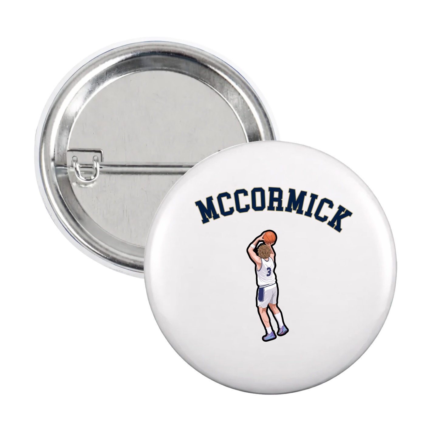 Game Day Button — Shirsey Arch in White