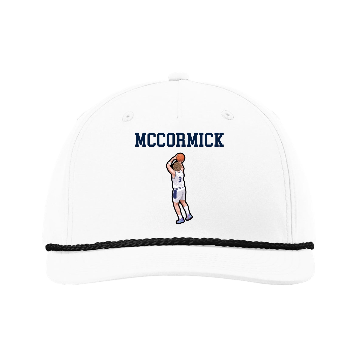 Five-Panel Classic Rope Cap — Shirsey in White