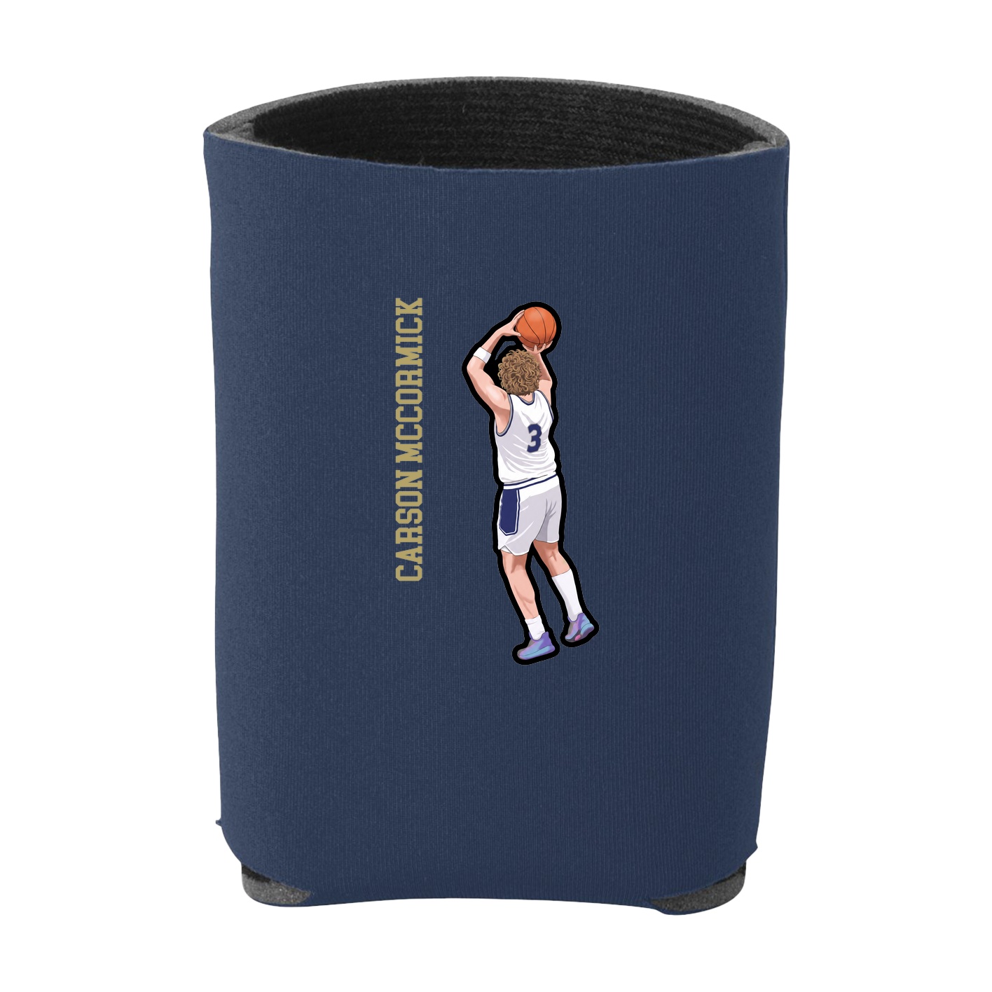 Can Holder — Name Vertical in Navy