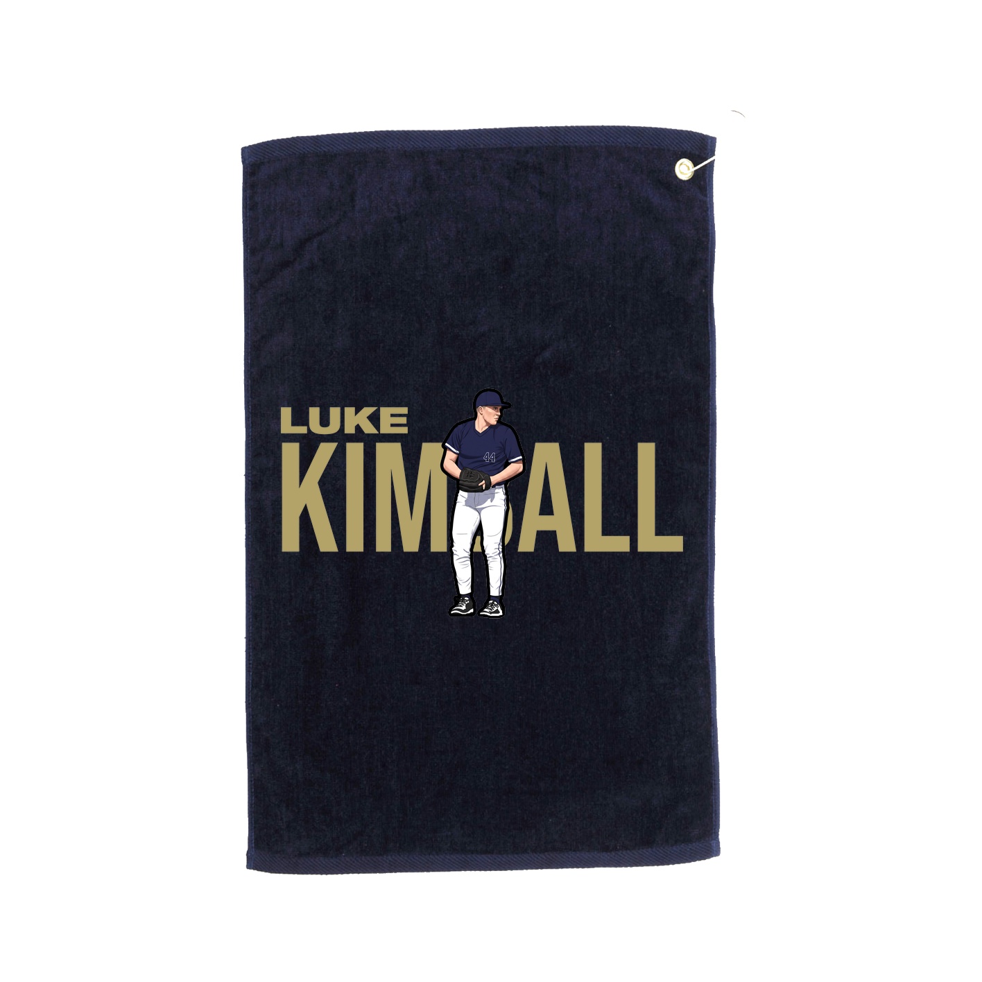 Golf Towel — Player Name in Navy