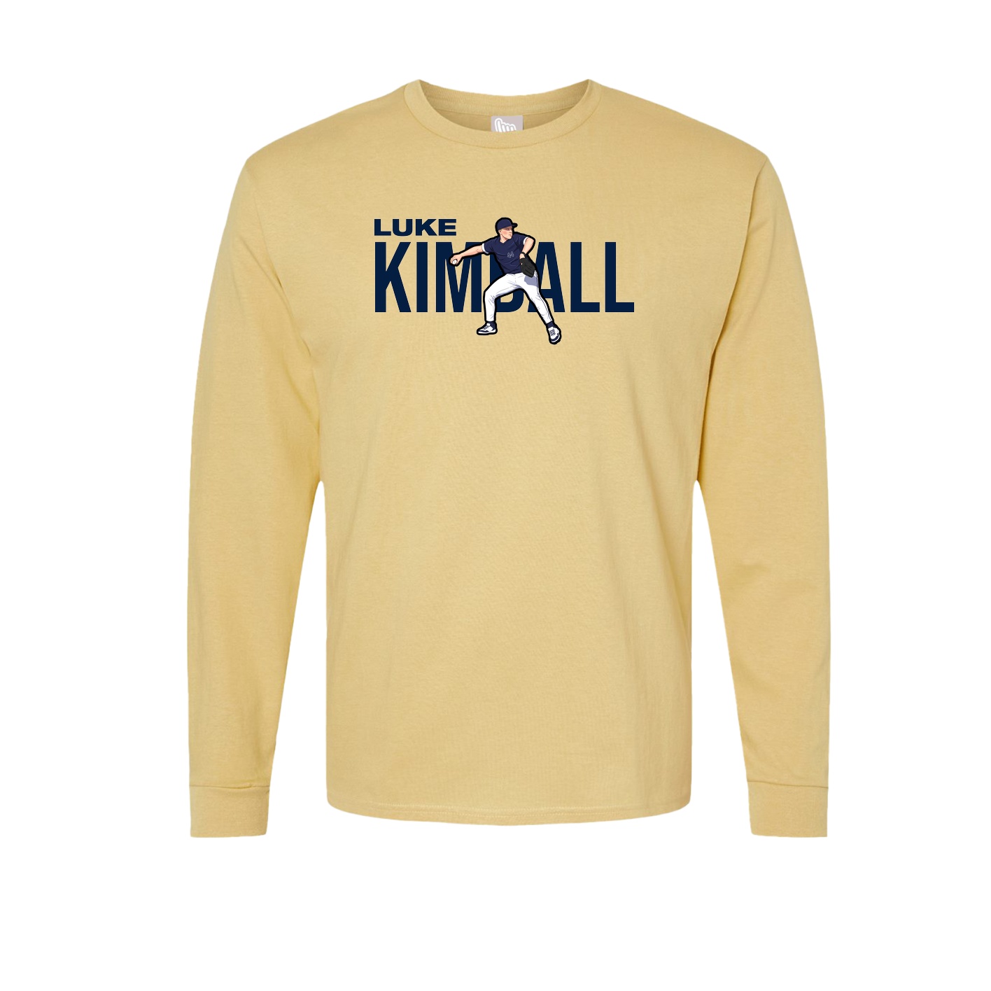 Long Sleeve Tee — Player Name in Vegas Gold
