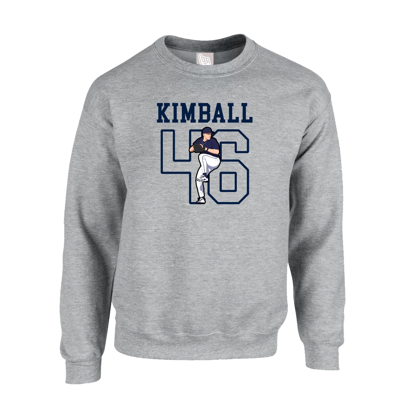 Fleece Crew — Shirsey in Grey