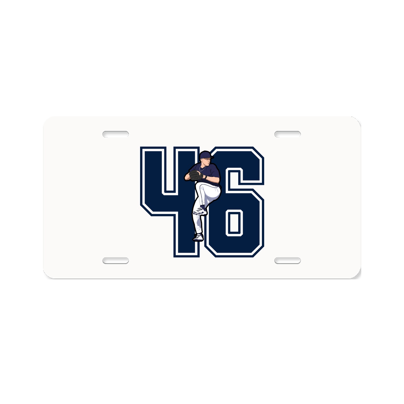 License Plate — Number in Classic