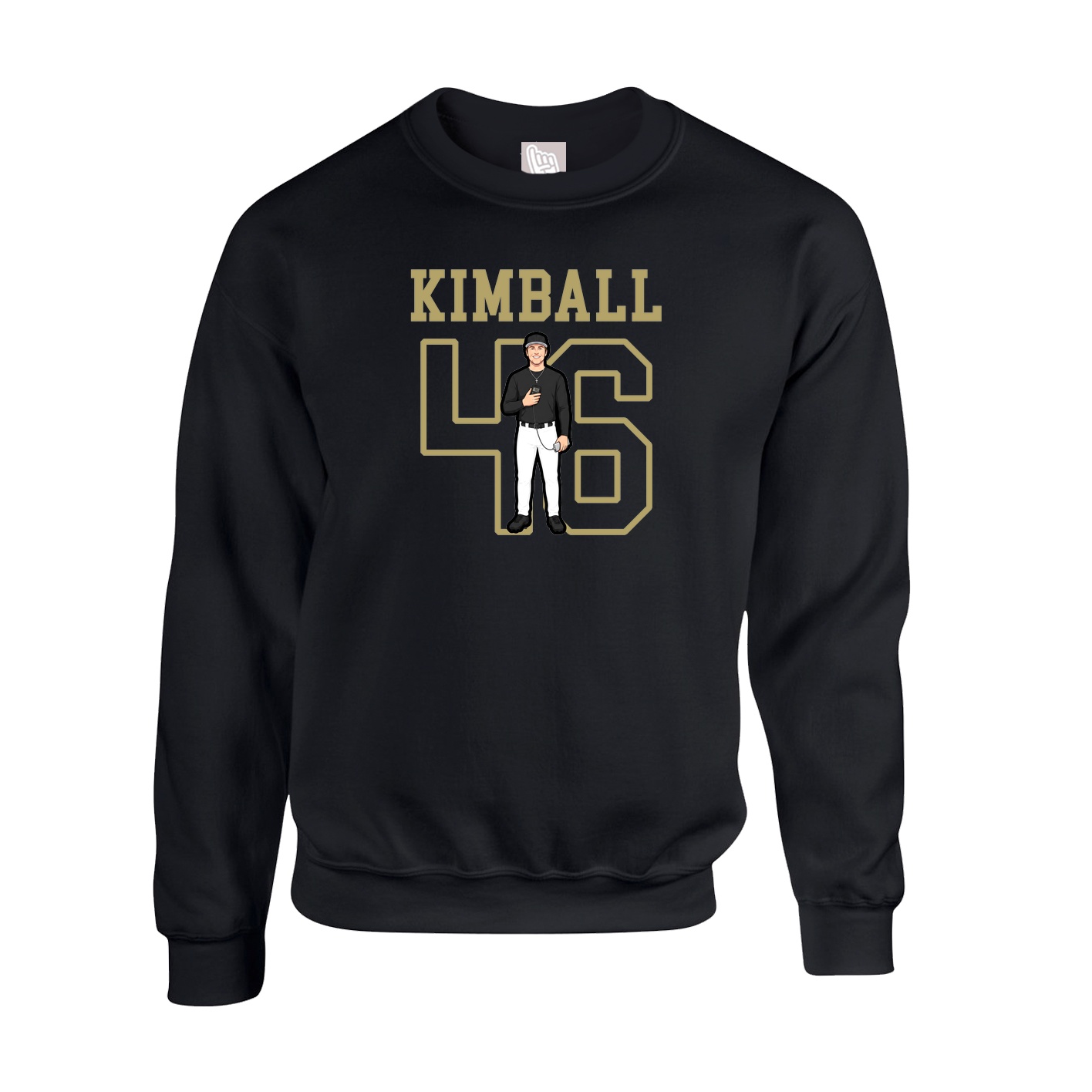 Fleece Crew — Shirsey in Black