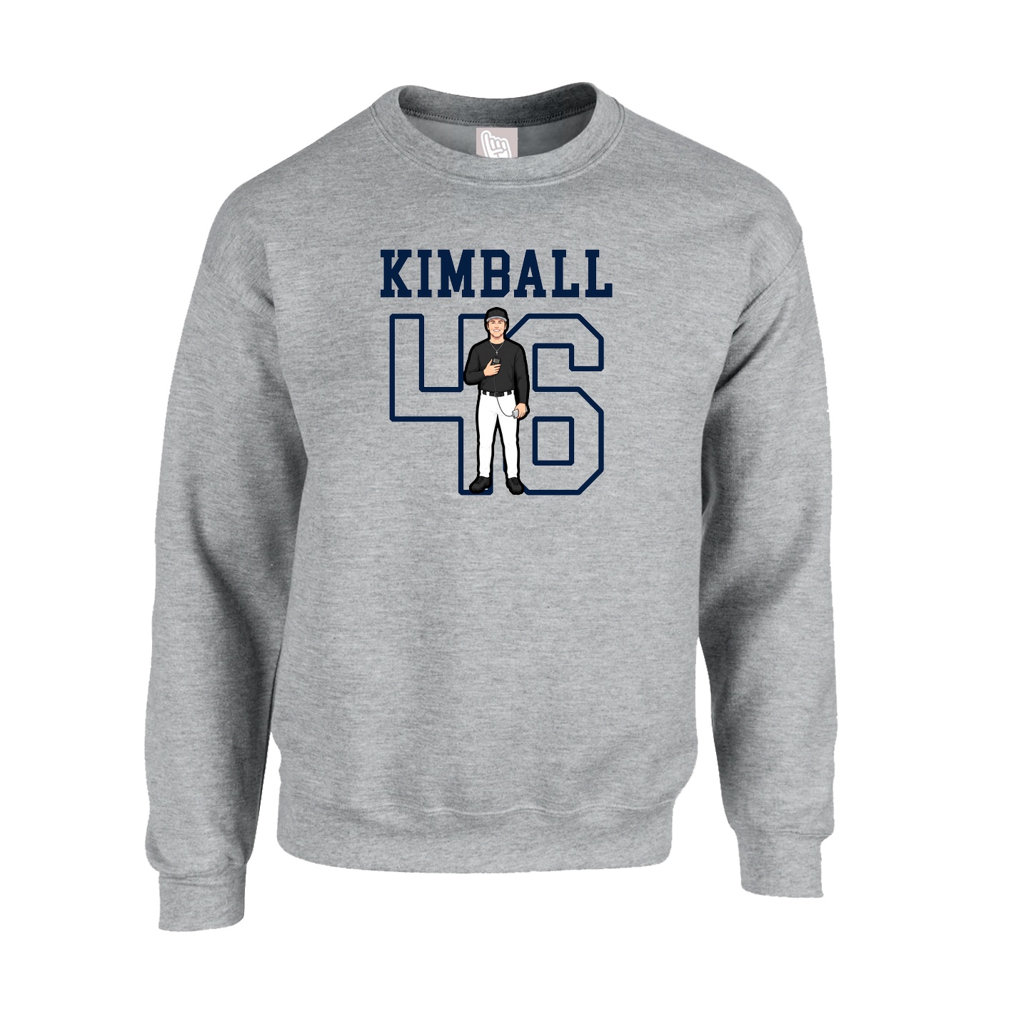 Fleece Crew — Shirsey in Grey