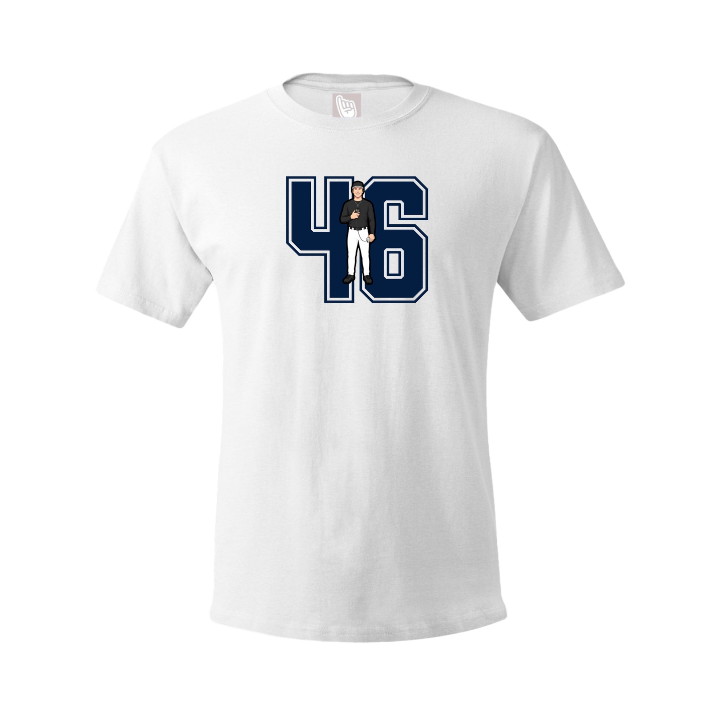 Youth Tee — Number in White