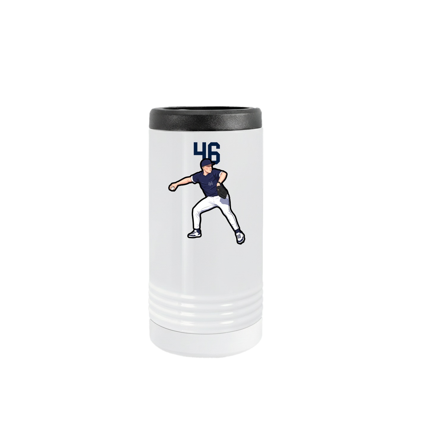 Slim Beverage Holder — Number Top in White