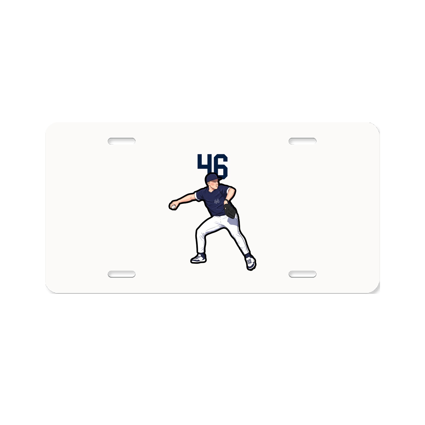 License Plate — Number Top in Classic