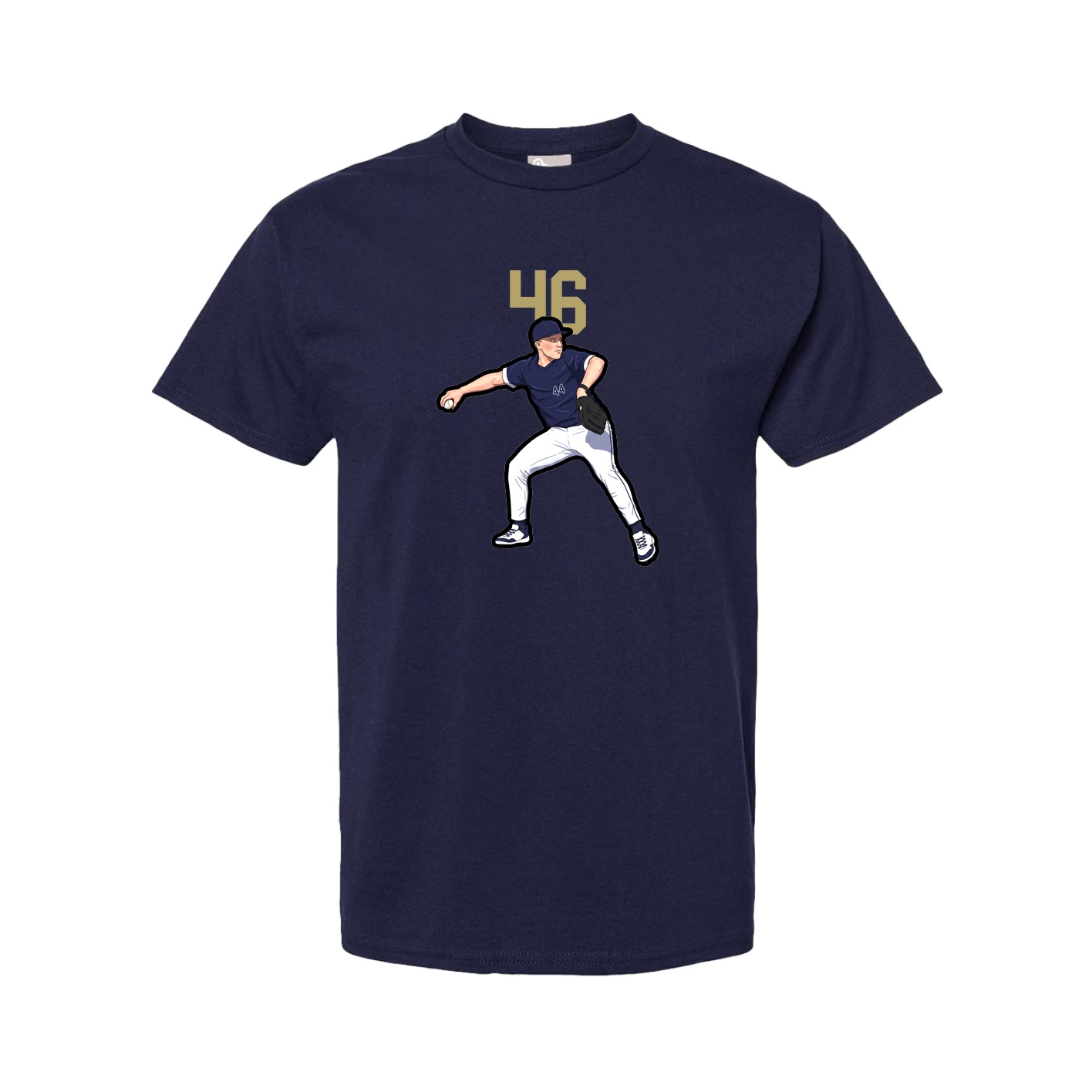 Tee — Number Top in Navy
