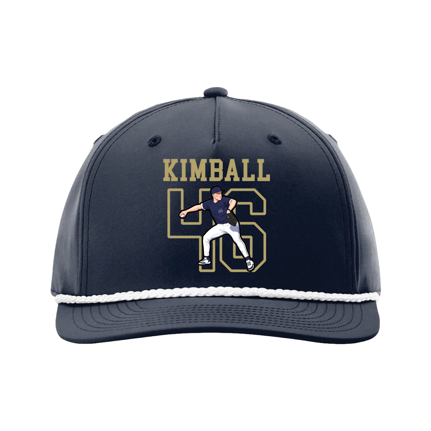 Five-Panel Classic Rope Cap — Shirsey in Navy