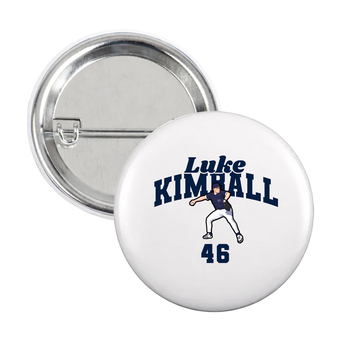 Game Day Button — Signature Arch in White
