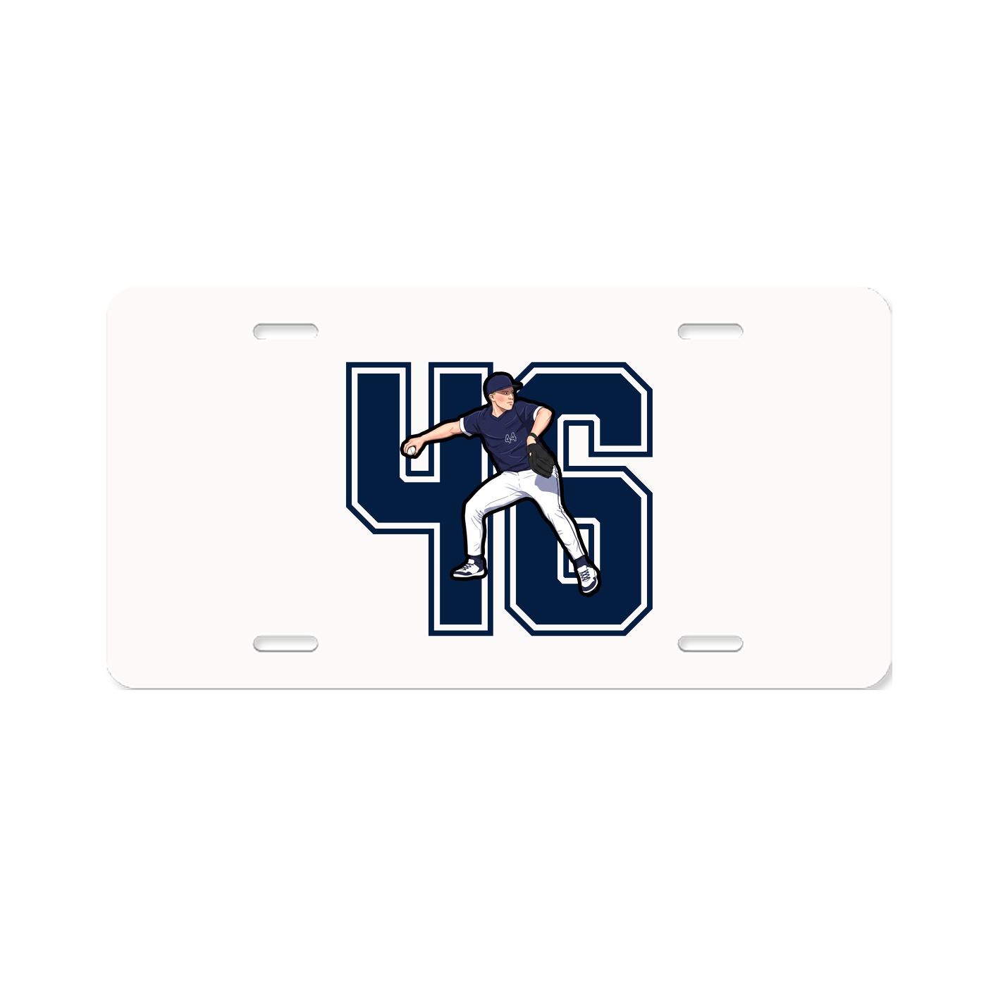 License Plate — Number in Classic