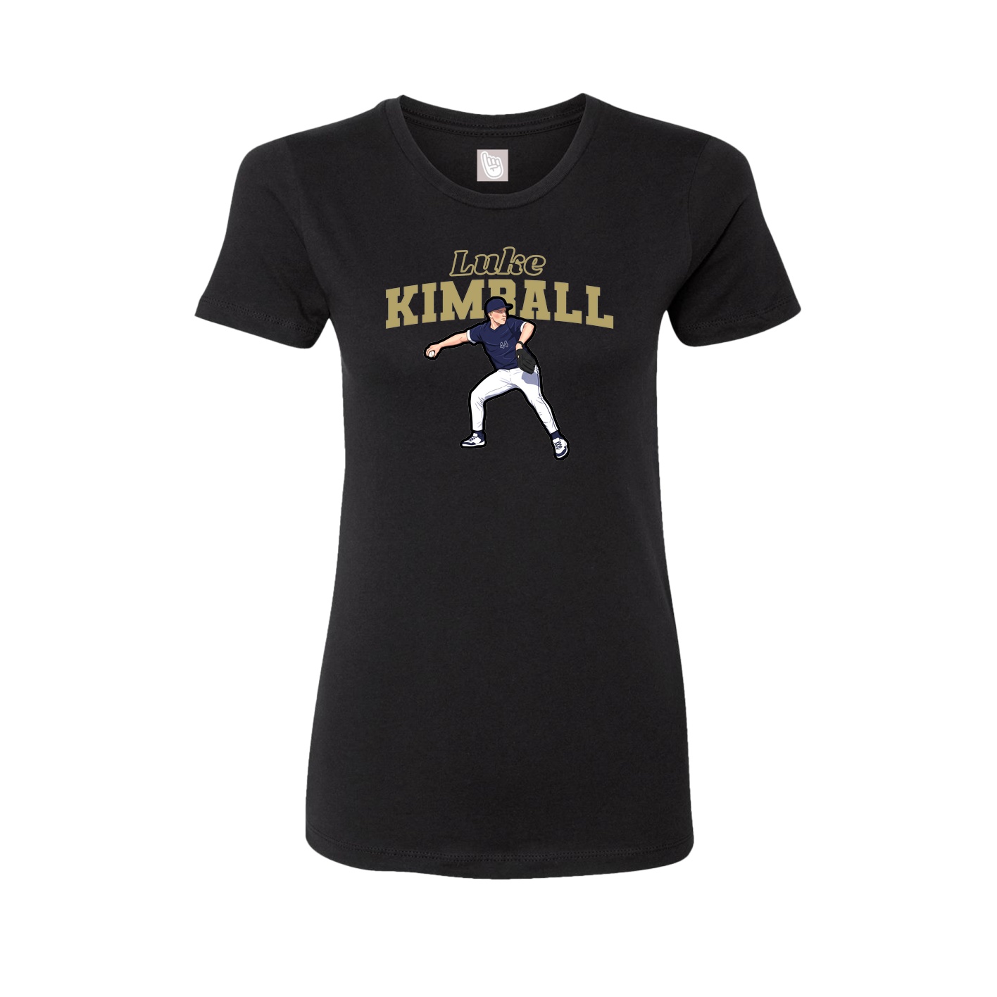 Womens Tee — Name Arch in Black