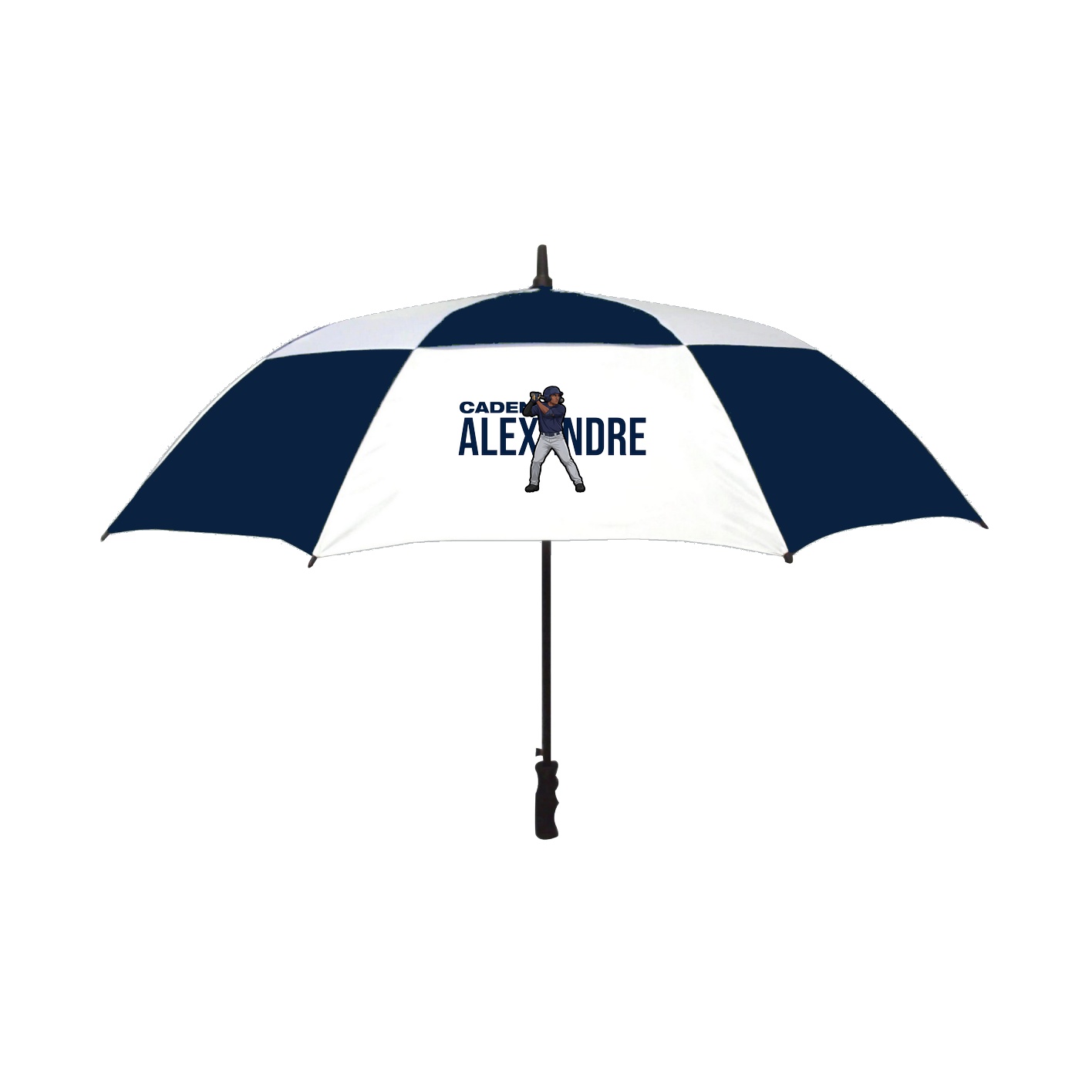Golf Umbrella — Player Name in Navy