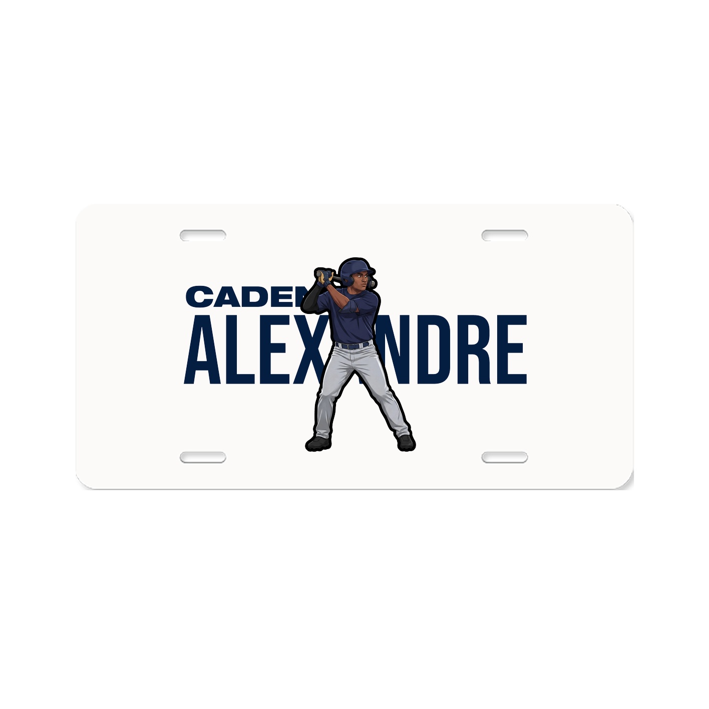 License Plate — Player Name in Classic