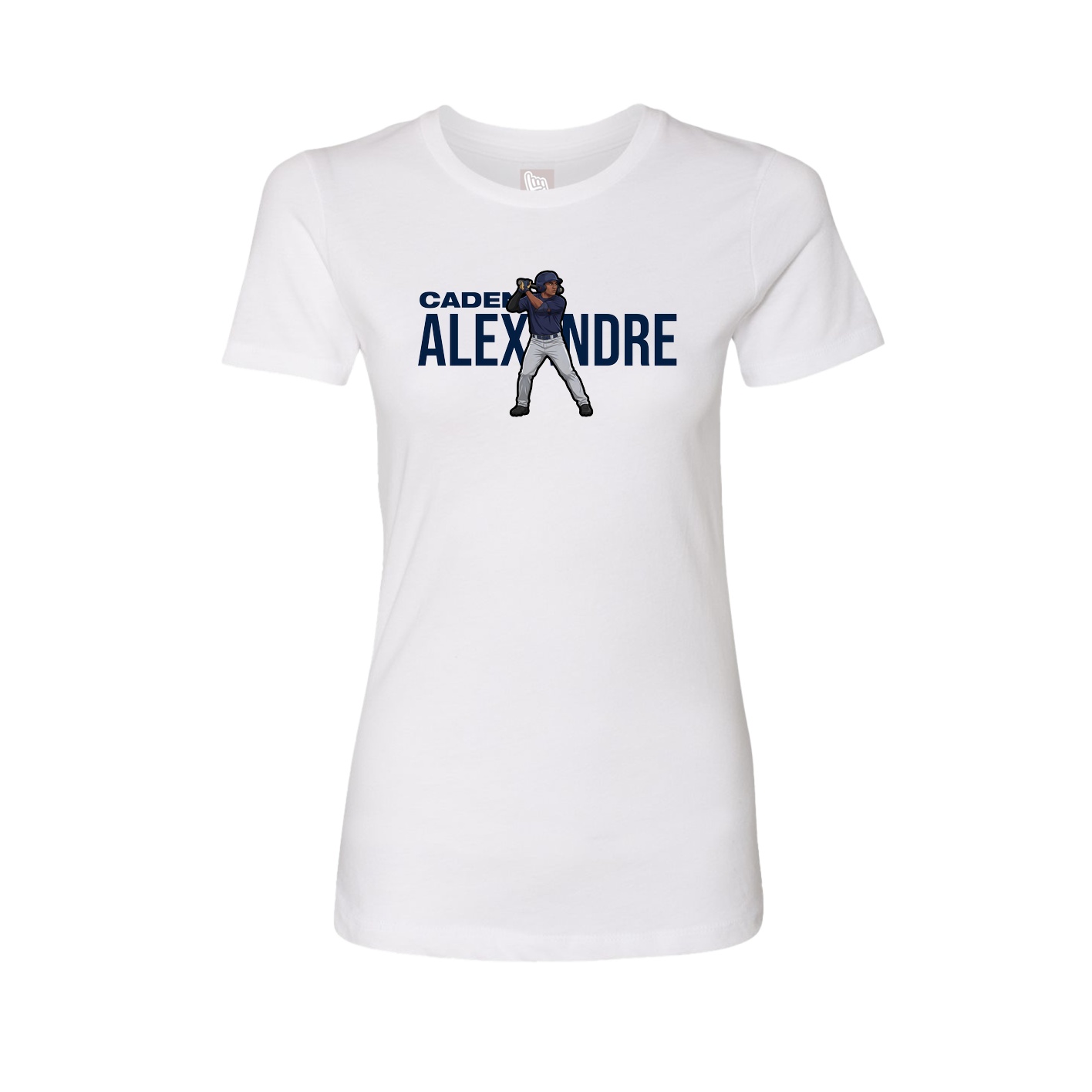 Womens Tee — Player Name in White