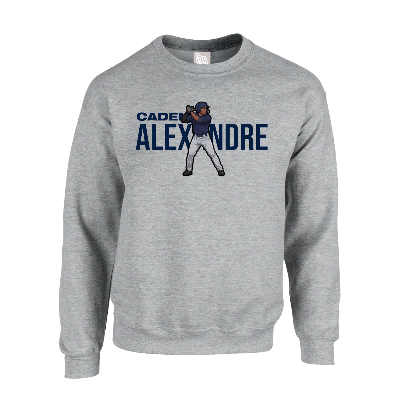 Fleece Crew — Player Name in Grey