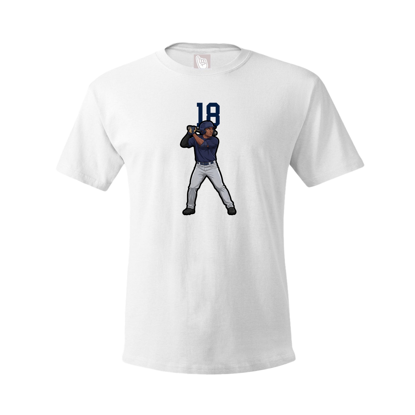 Tee — Number Top in White