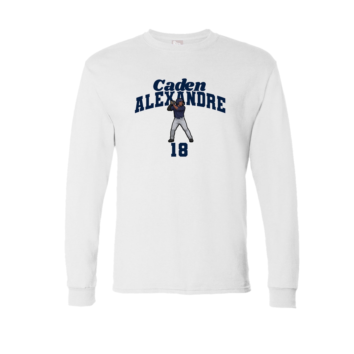 Long Sleeve Tee — Signature Arch in White