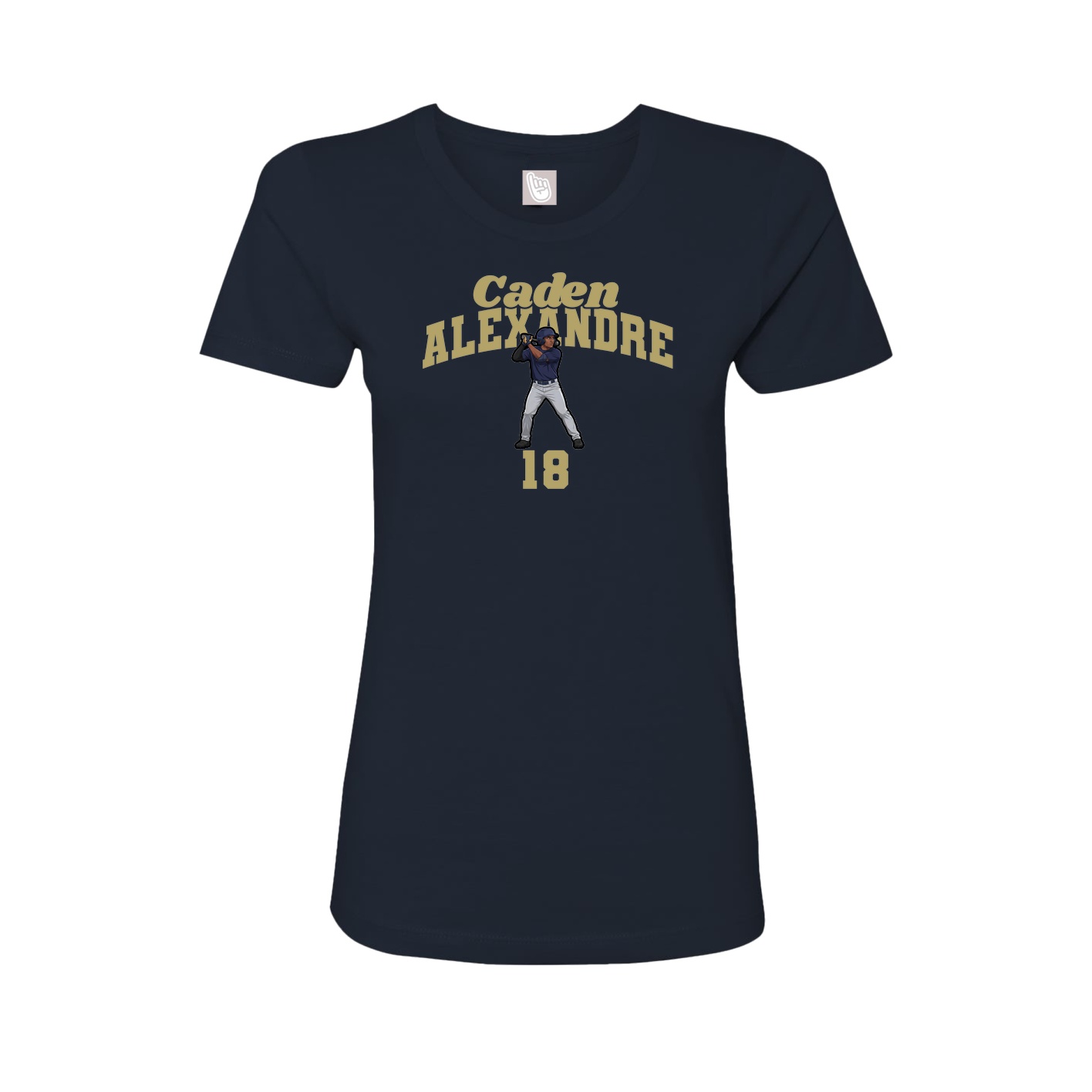 Womens Tee — Signature Arch in Navy