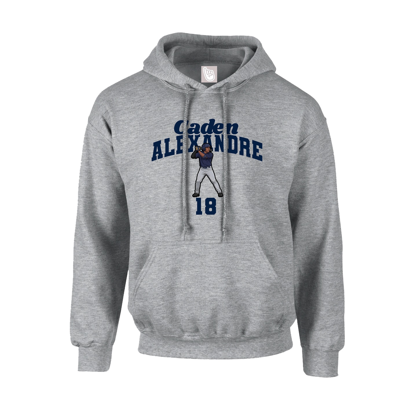 Hoodie — Signature Arch in Grey