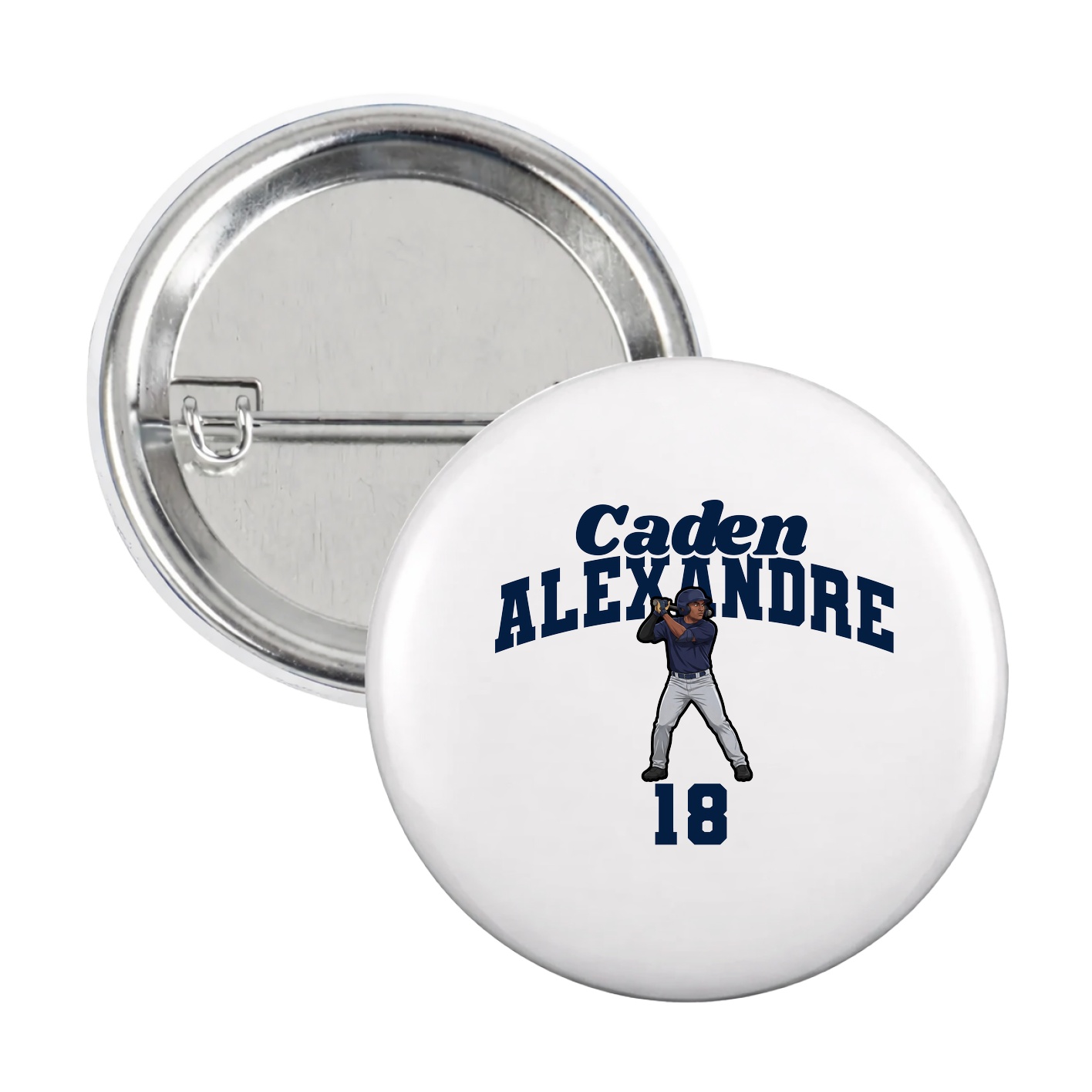 Game Day Button — Signature Arch in White