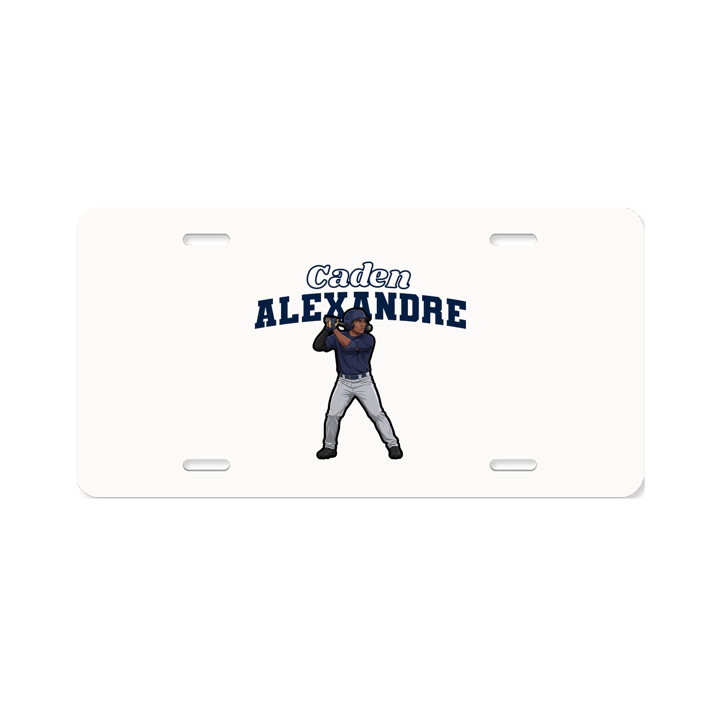 License Plate — Name Arch in Classic