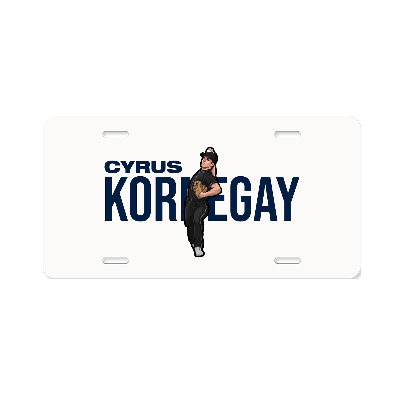 License Plate — Player Name in Classic