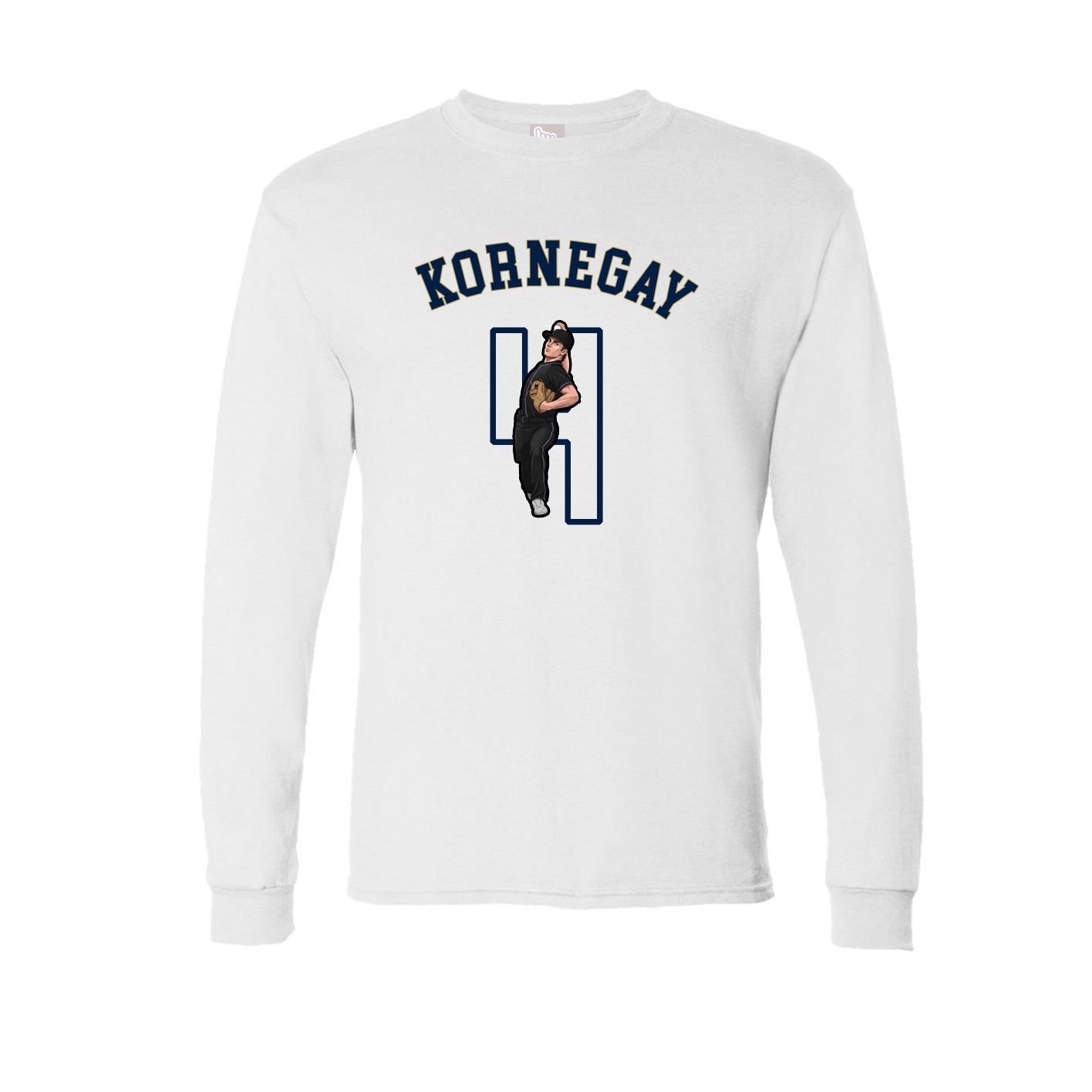 Long Sleeve Tee — Shirsey Arch in White