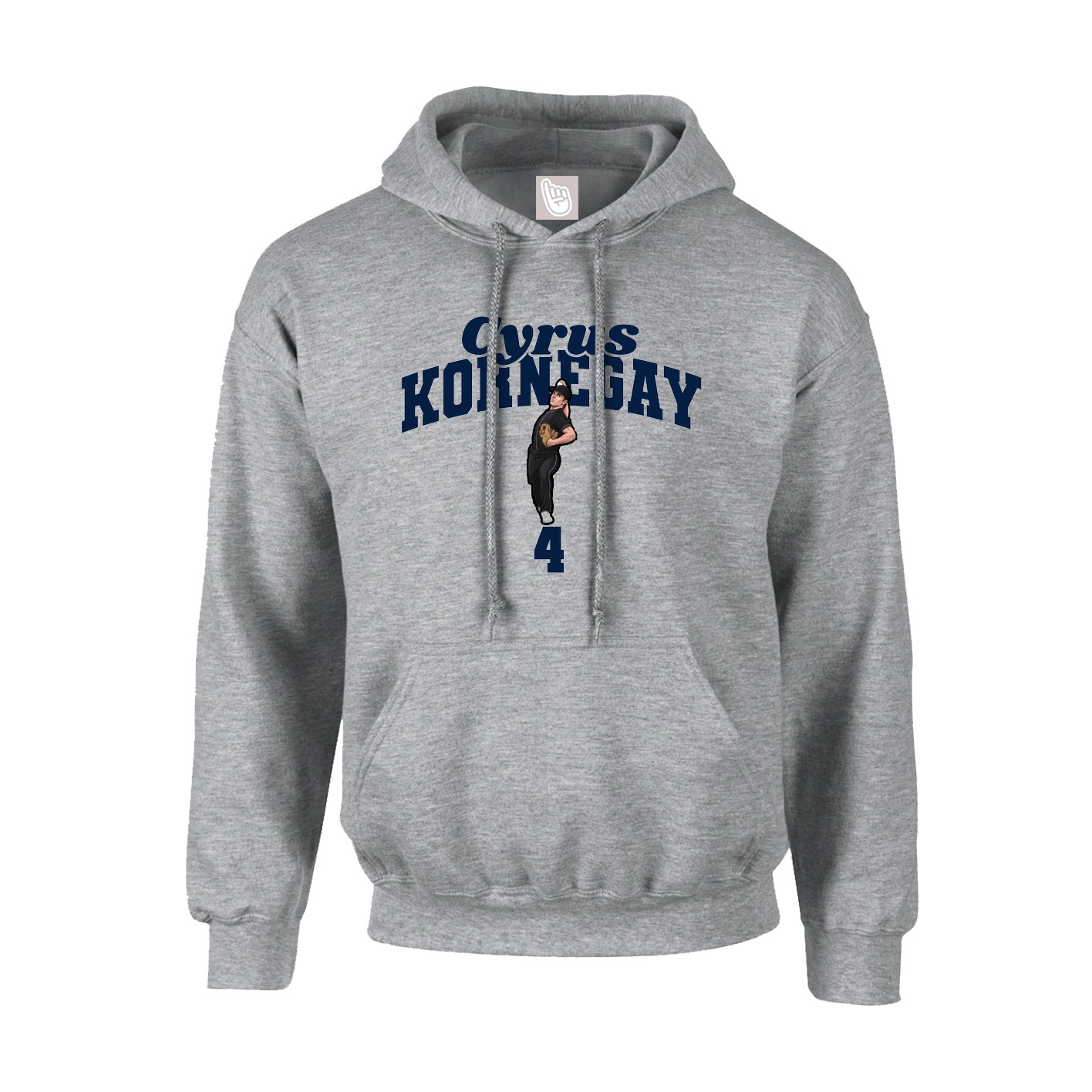 Youth Hoodie — Signature Arch in Grey
