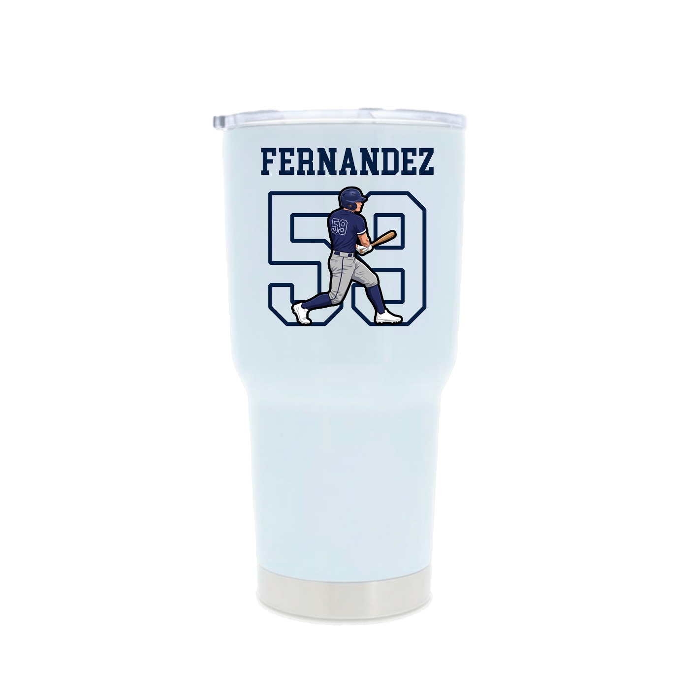 30oz Stainless Steel Tumbler — Shirsey in White