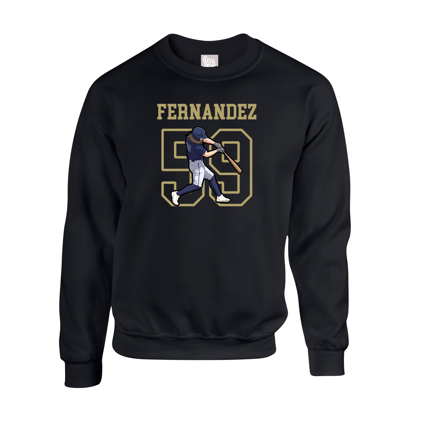 Fleece Crew — Shirsey in Black