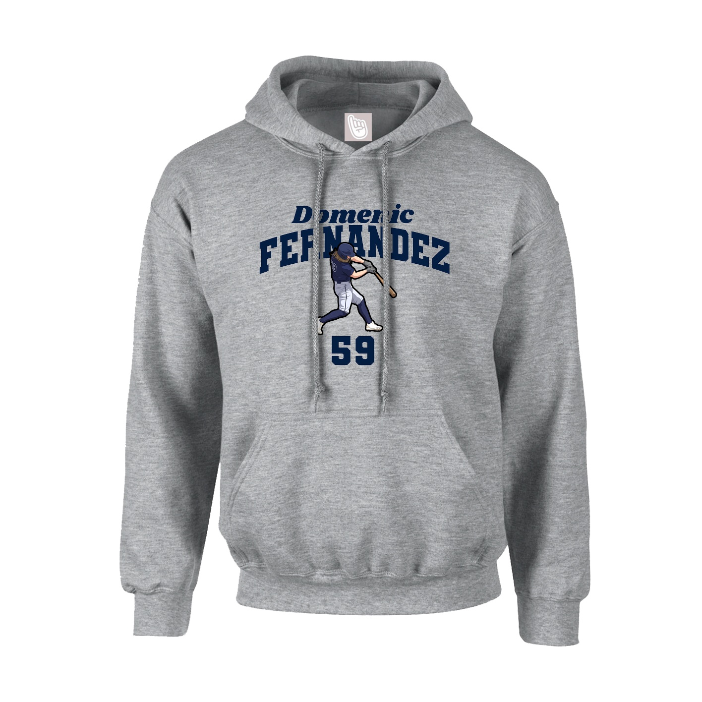 Youth Hoodie — Signature Arch in Grey