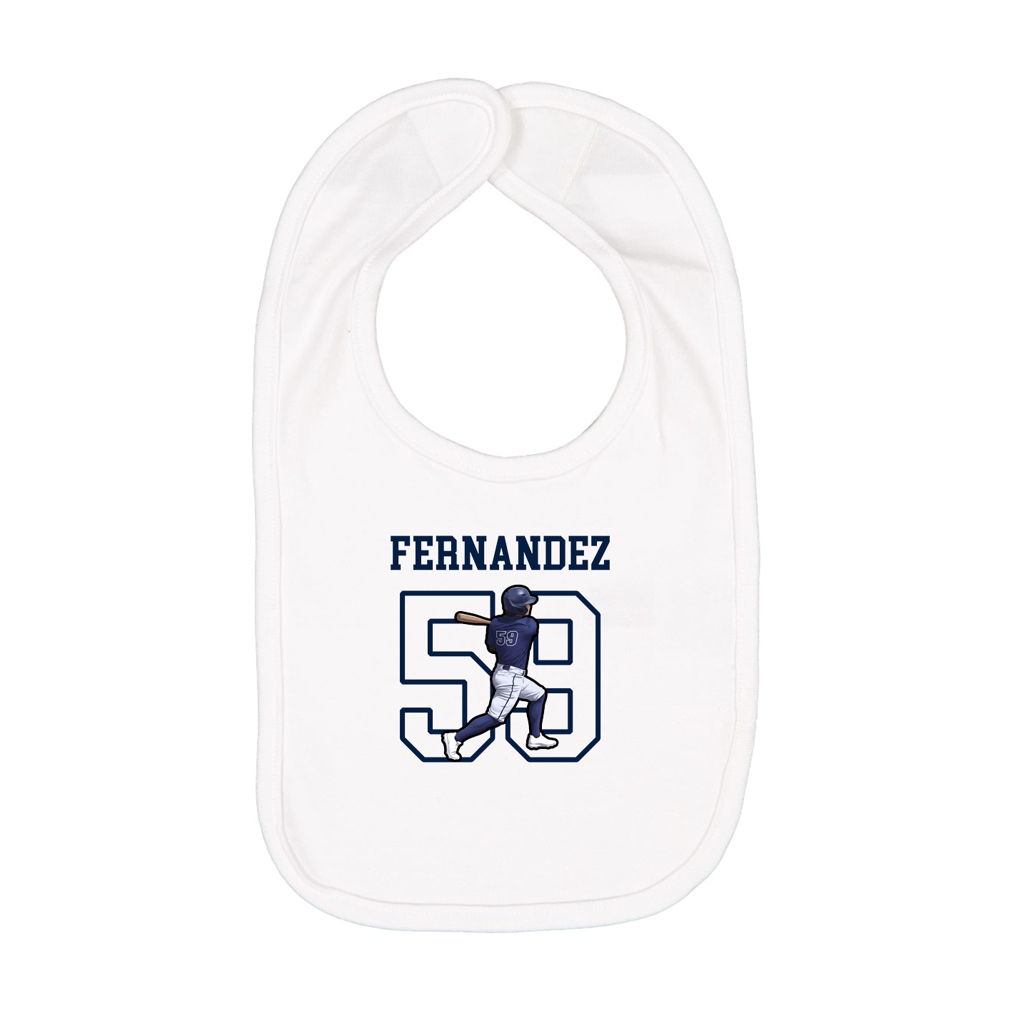 Infant Bib — Shirsey in White