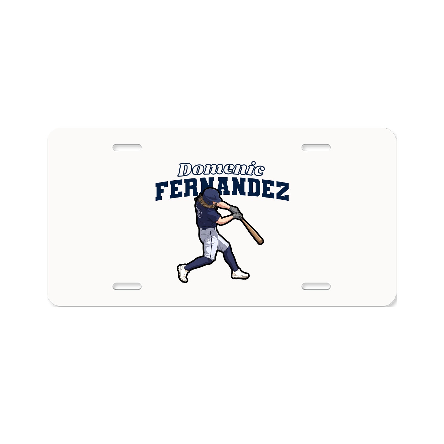 License Plate — Name Arch in Classic
