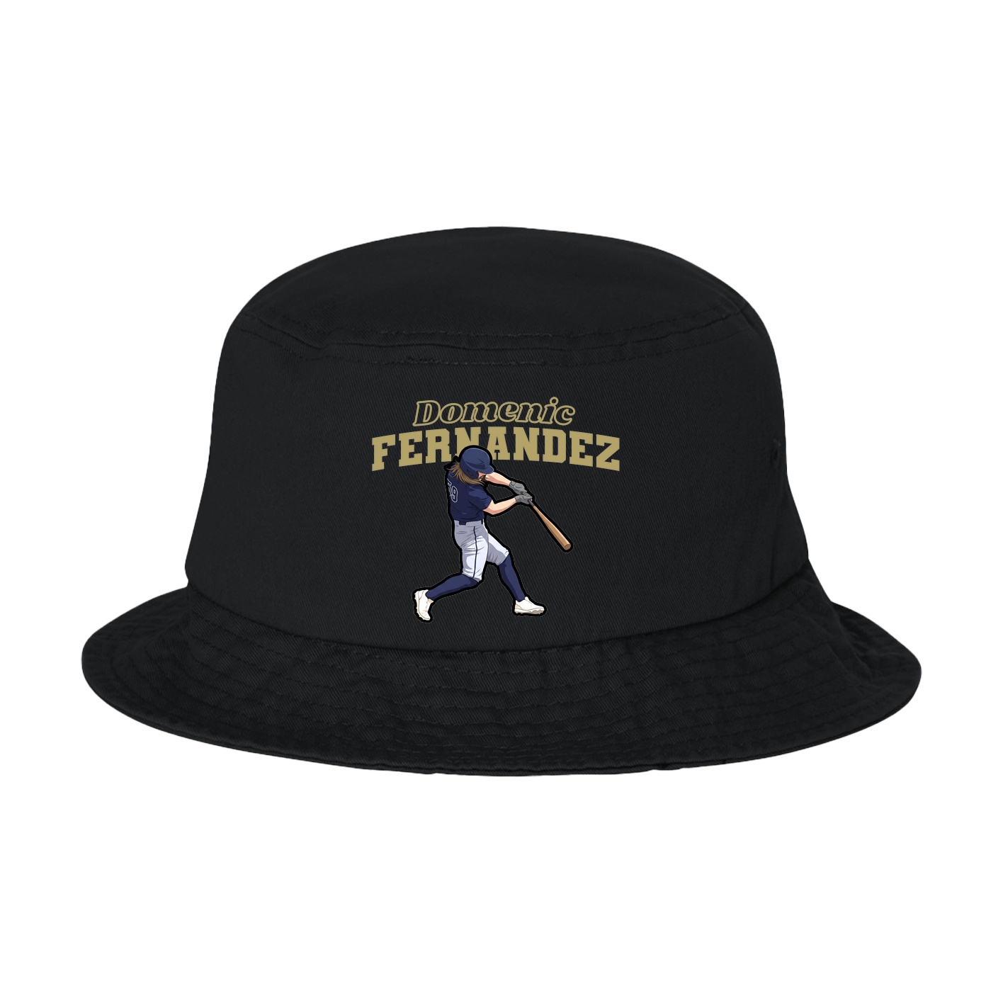 Bucket Cap — Name Arch in Black