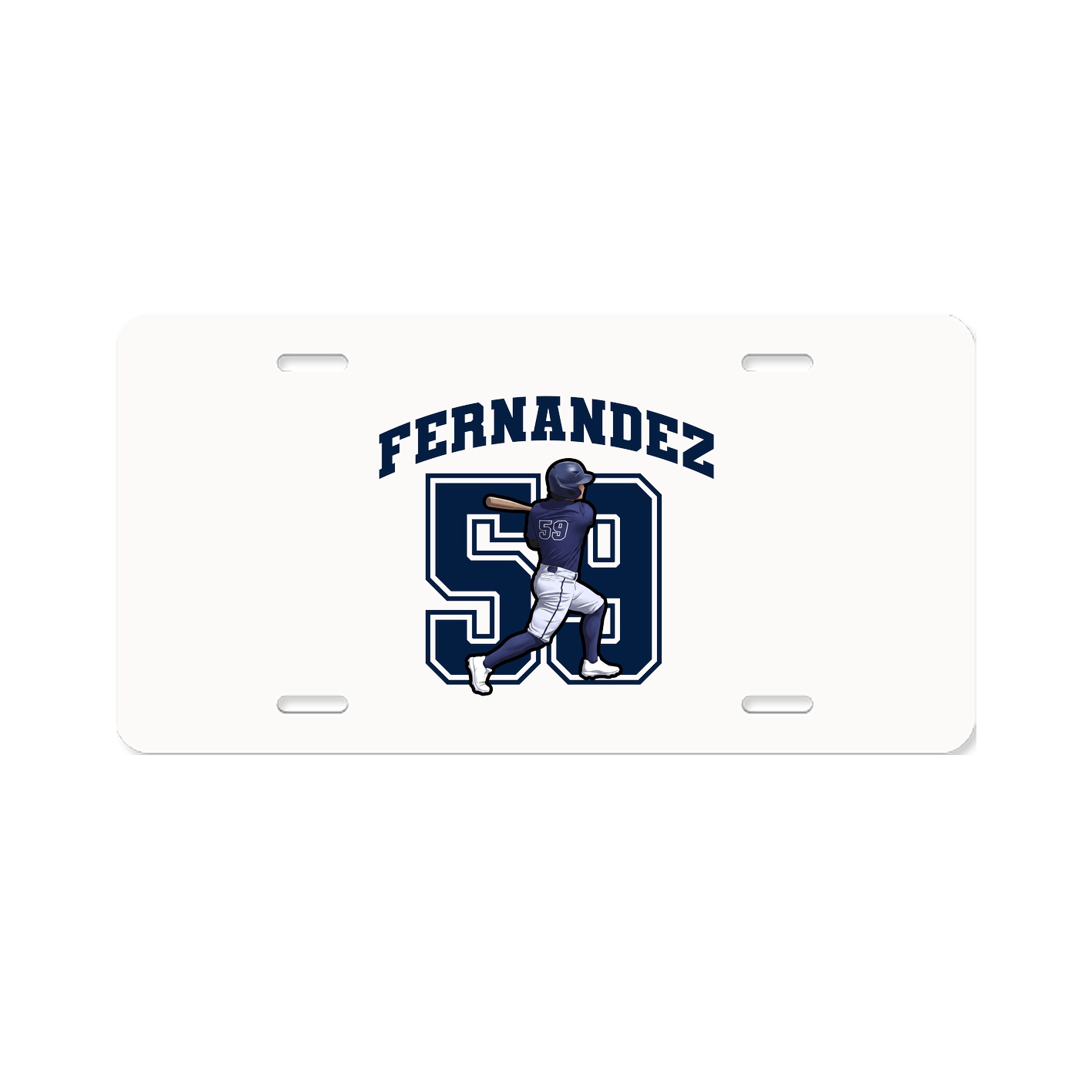 License Plate — Number in Classic