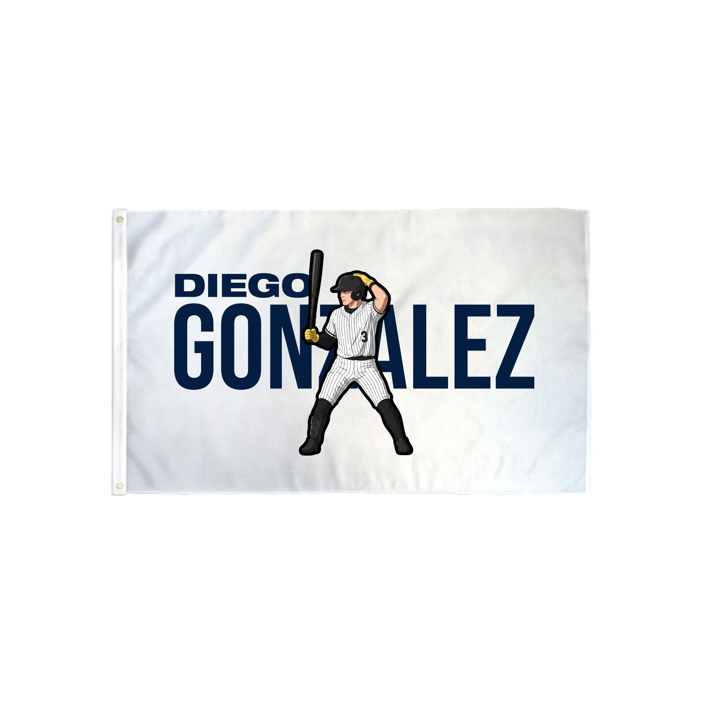 3x5 Flag — Player Name in Classic