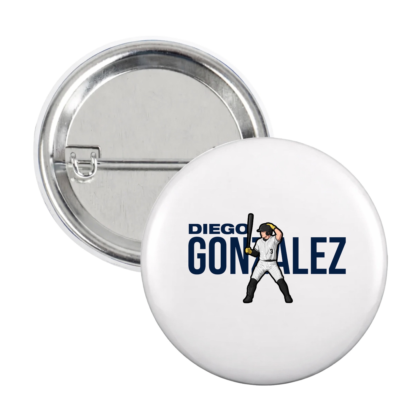 Game Day Button — Player Name in White