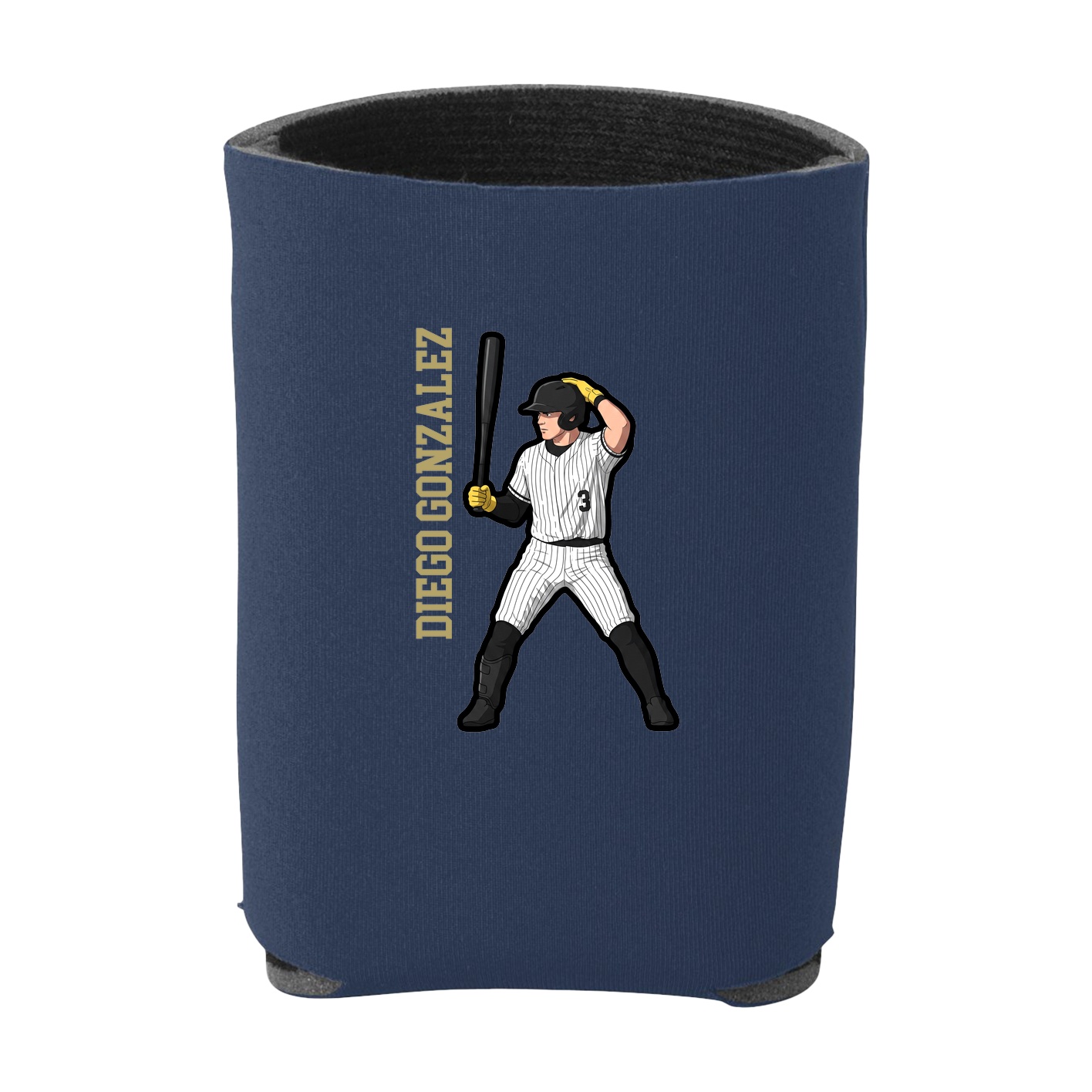 Can Holder — Name Vertical in Navy