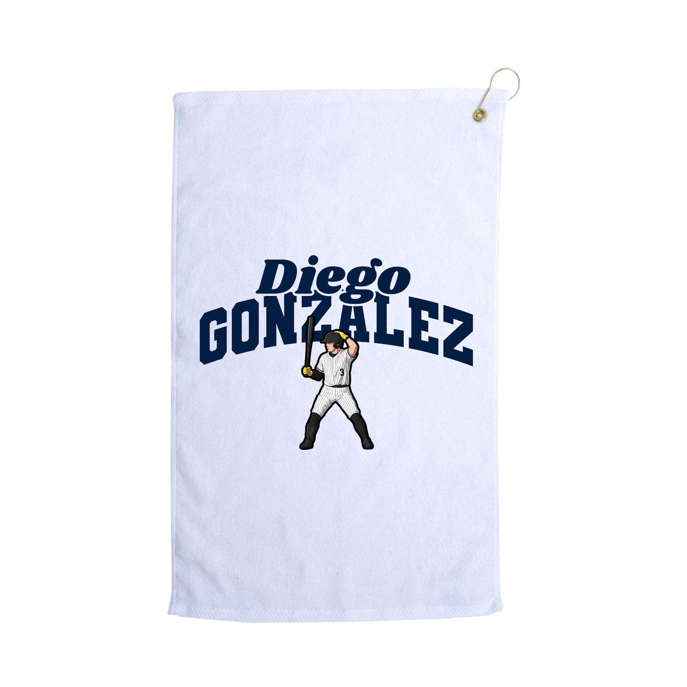 Golf Towel — Signature Arch in White