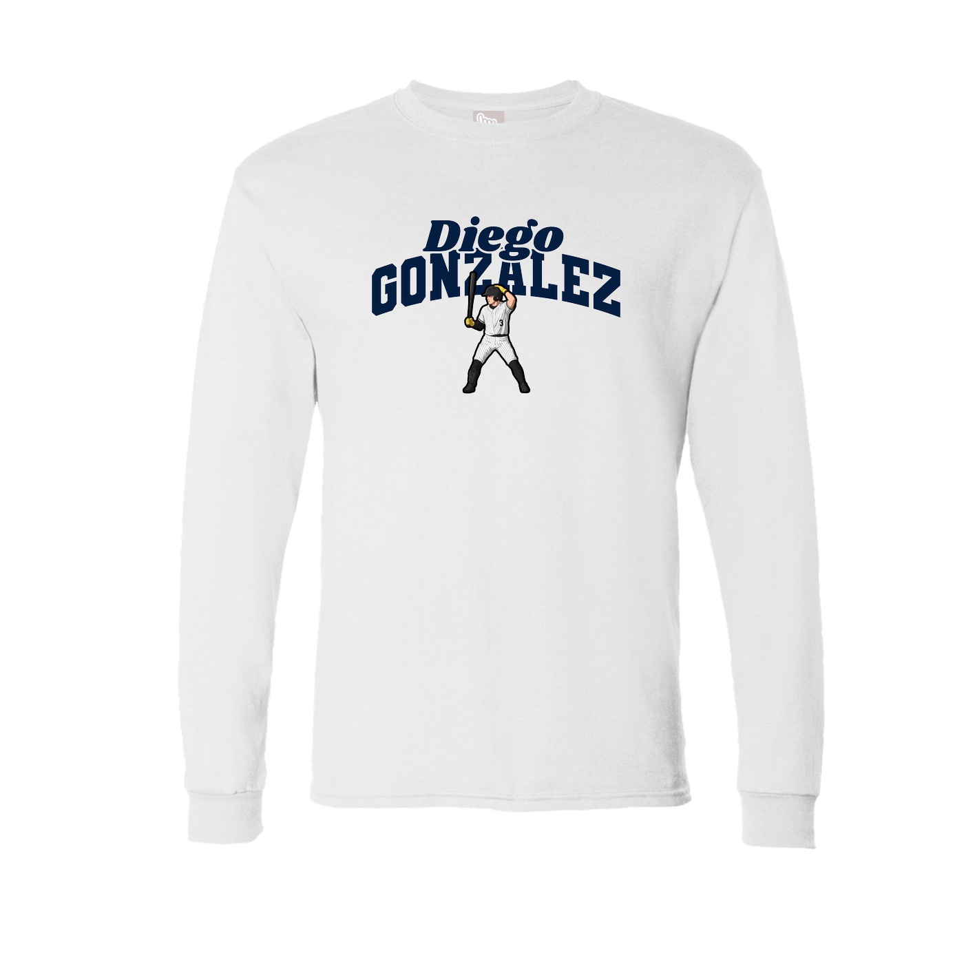 Long Sleeve Tee — Signature Arch in White