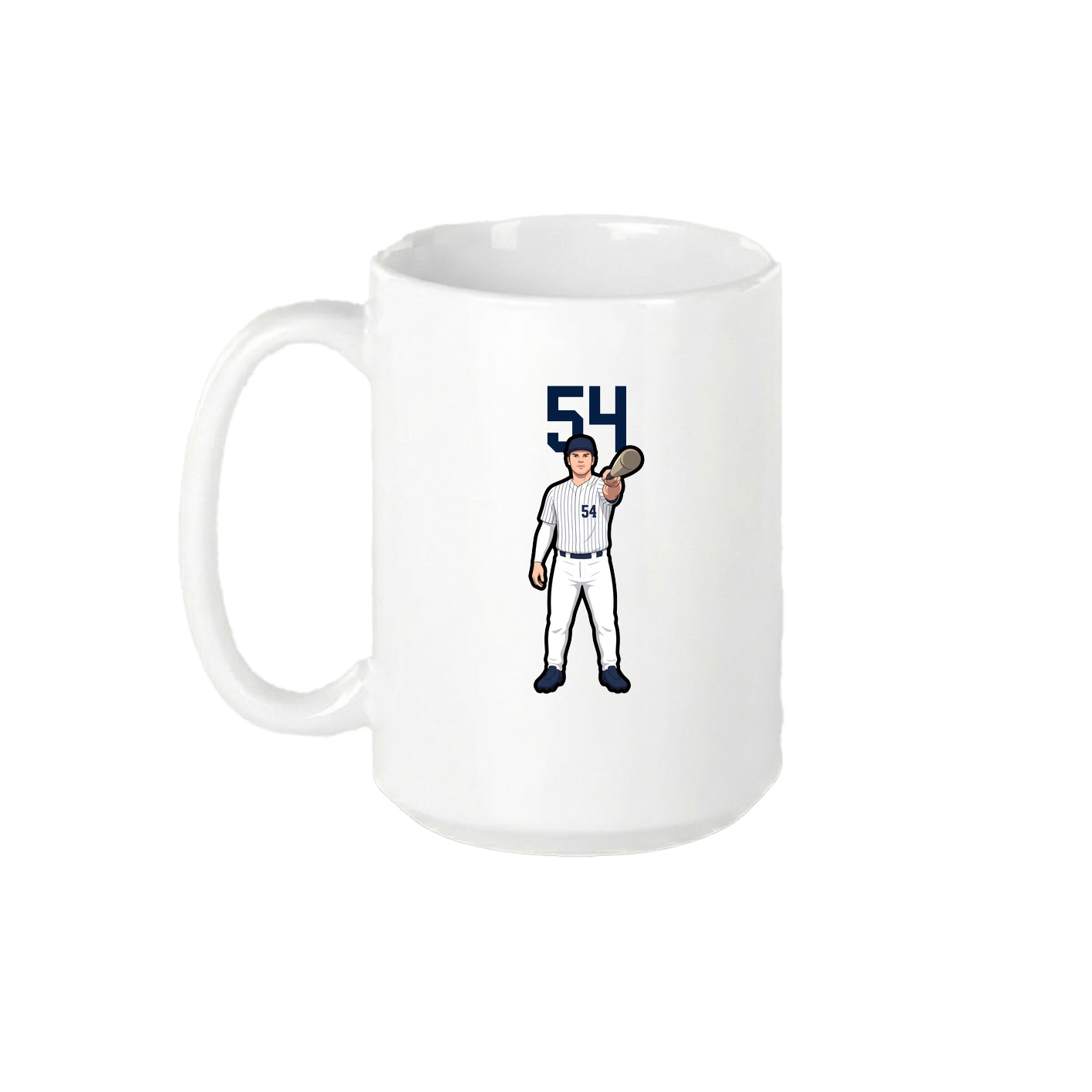 15oz Coffee Mug — Number Top in White