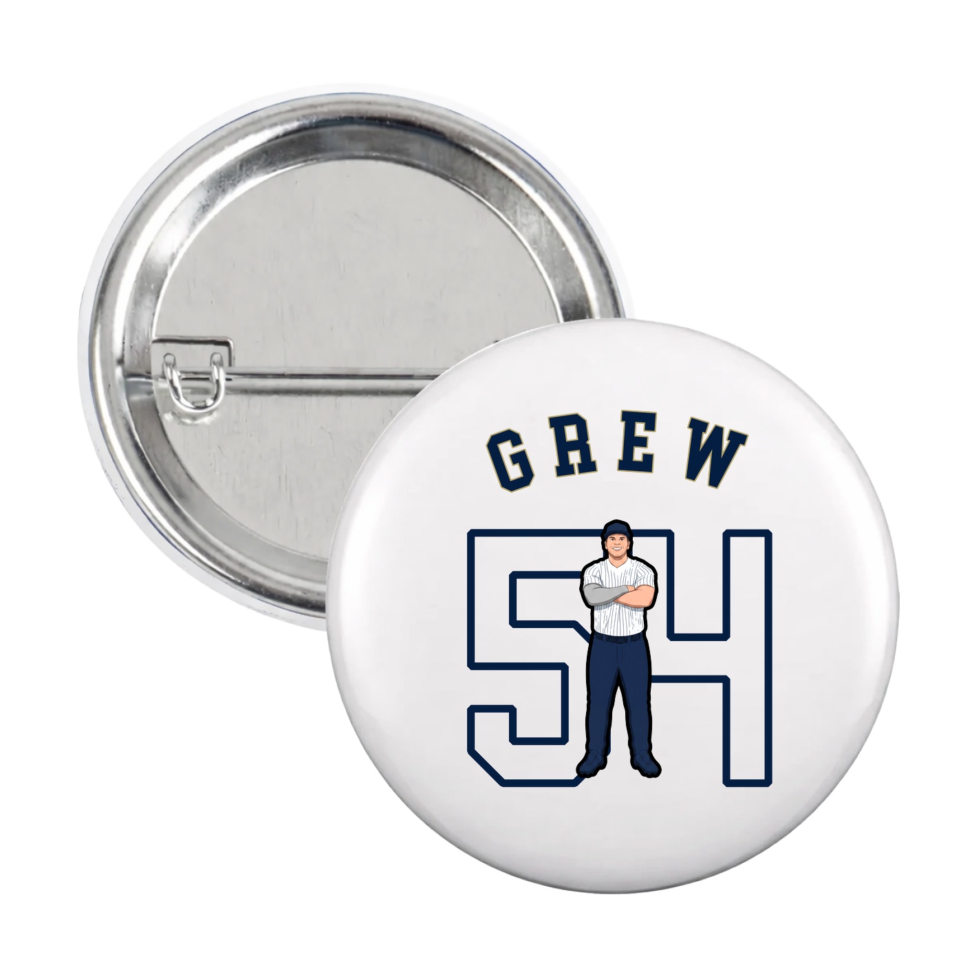 Game Day Button — Shirsey Arch in White