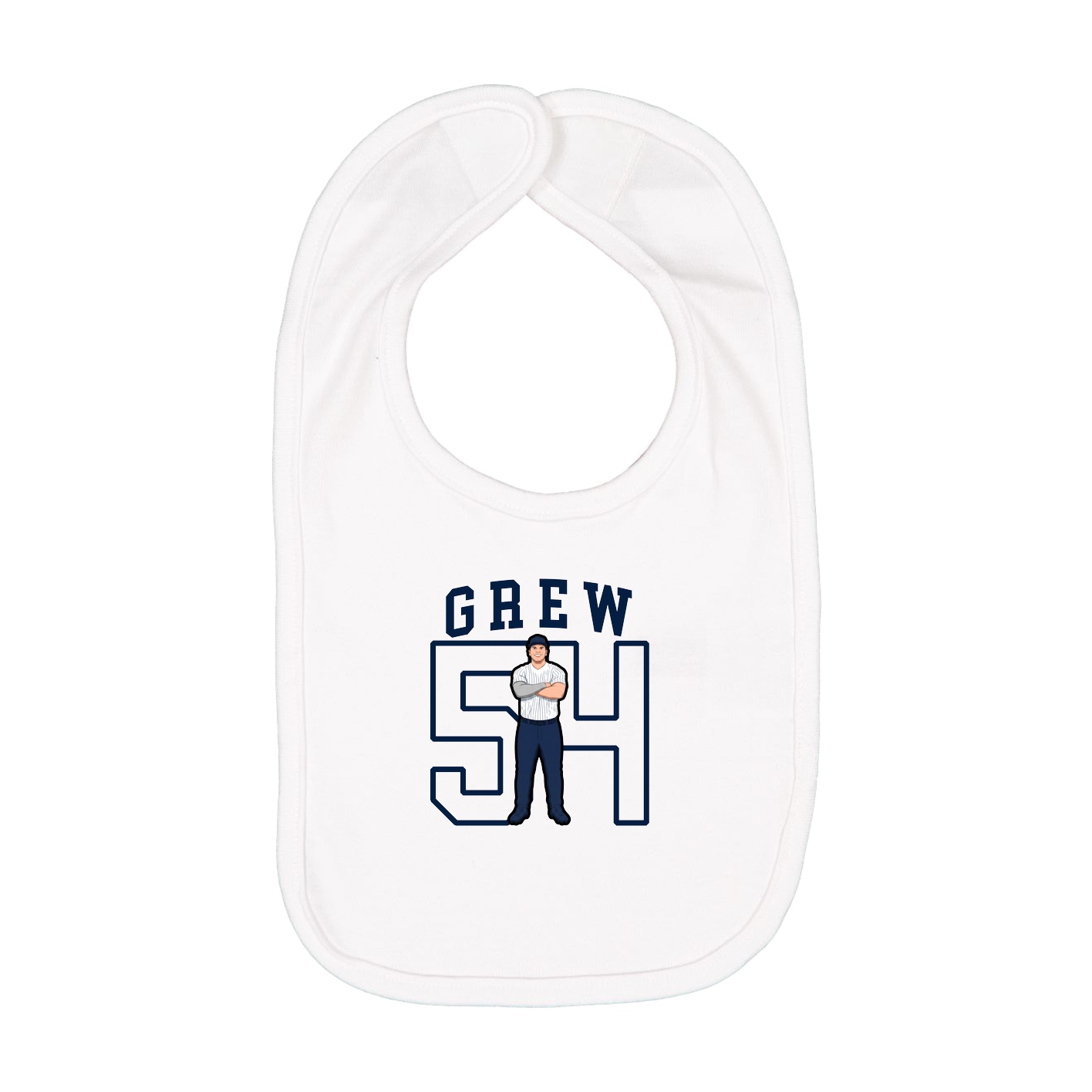 Infant Bib — Shirsey in White