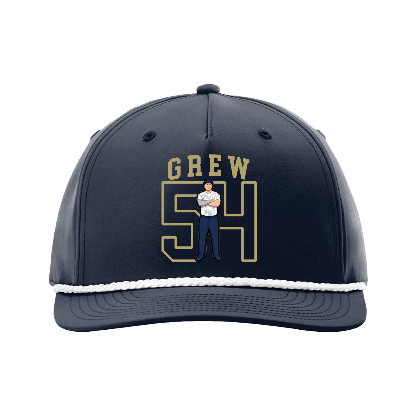 Five-Panel Classic Rope Cap — Shirsey in Navy
