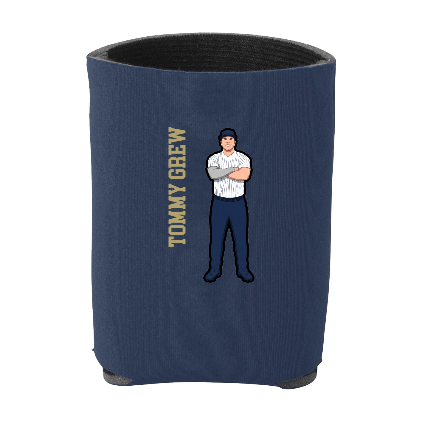 Can Holder — Name Vertical in Navy