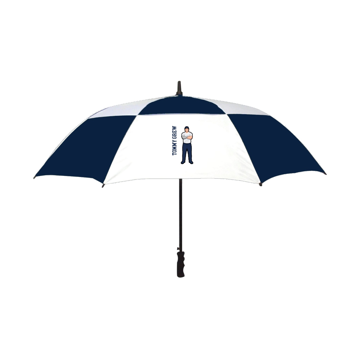 Golf Umbrella — Name Vertical in Navy