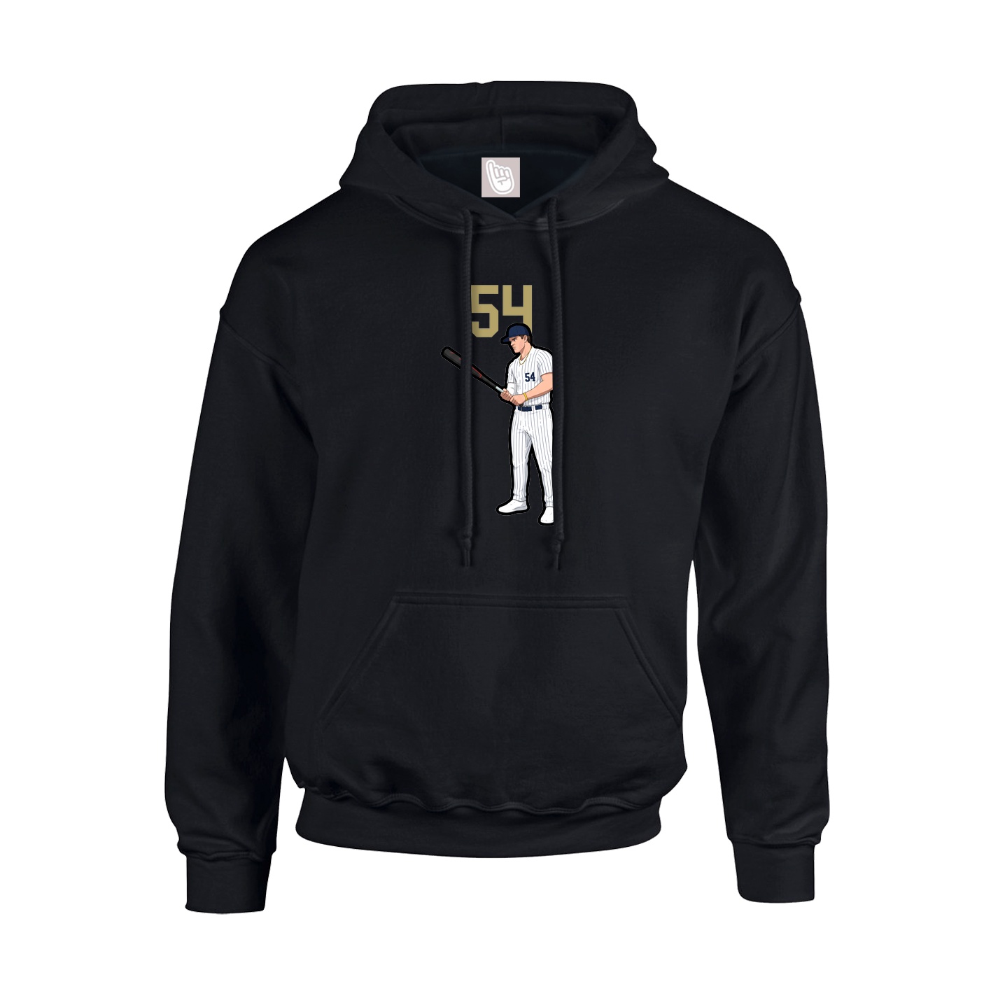Youth Hoodie — Number Top in Black
