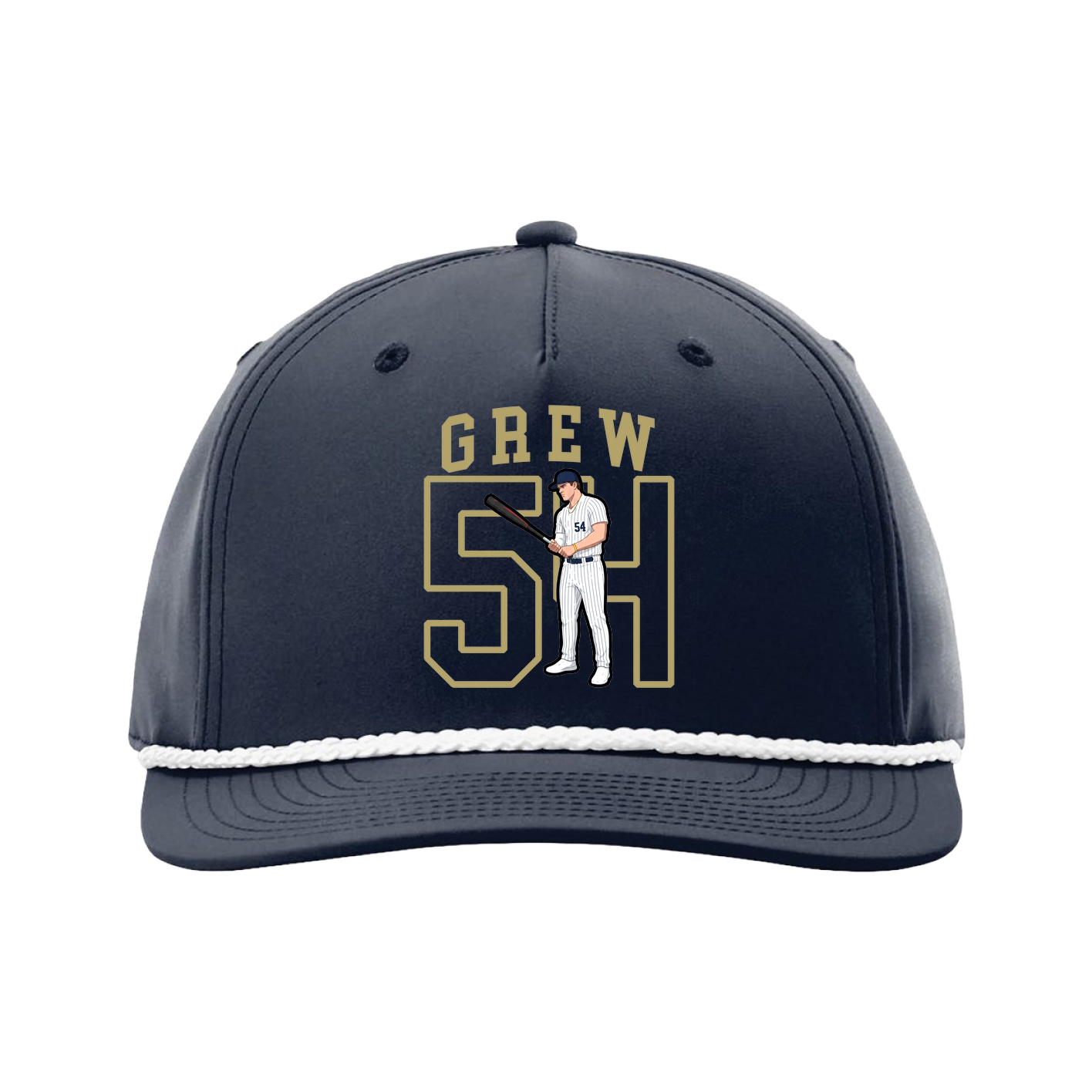 Five-Panel Classic Rope Cap — Shirsey in Navy